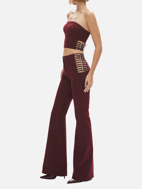 KHÉLA - BLUZ - Power Trip Top - Burgundy - shopi go'da!.