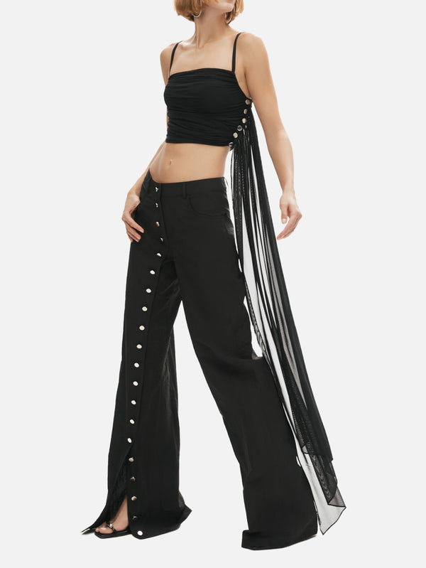 KHÉLA - BLUZ - Magnet of Scandal Top - Black - shopi go'da!.