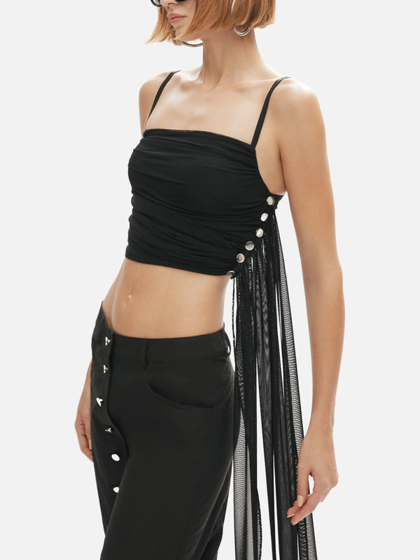 KHÉLA - BLUZ - Magnet of Scandal Top - Black - shopi go'da!.