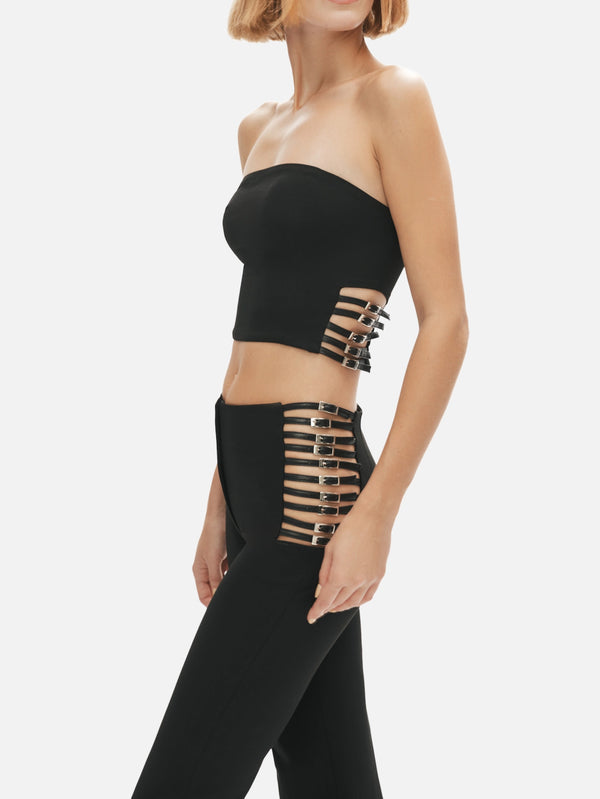 KHÉLA - BLUZ - Power Trip Top - Black - shopi go'da!.