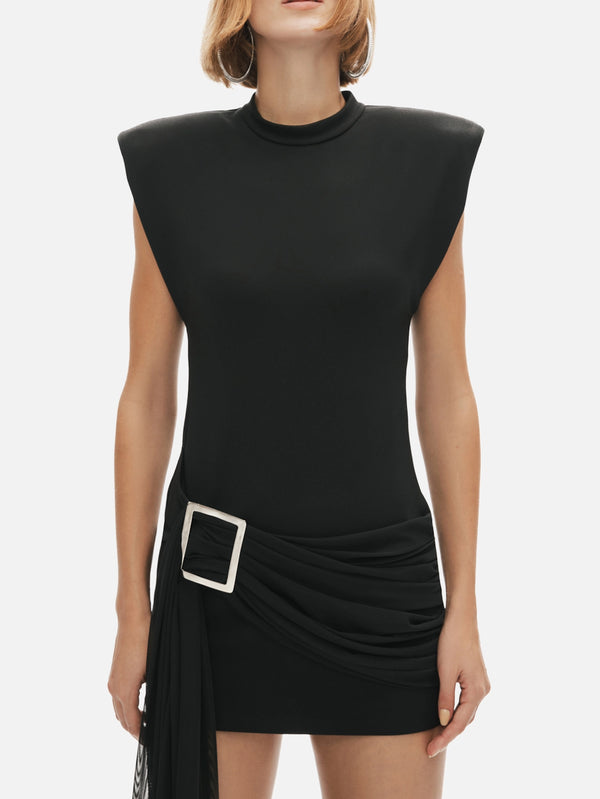KHÉLA - ELBİSE - Agent of Chaos Dress - Black - shopi go'da!.