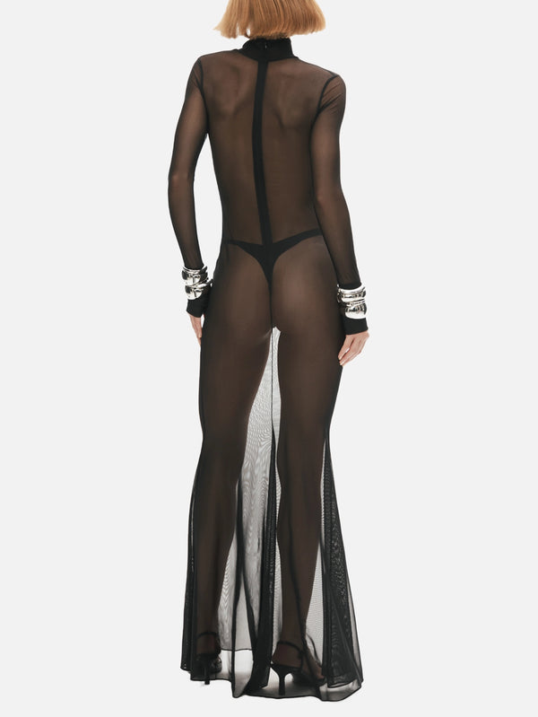 KHÉLA - ELBİSE - Sheer Scandal Dress - Black - shopi go'da!.