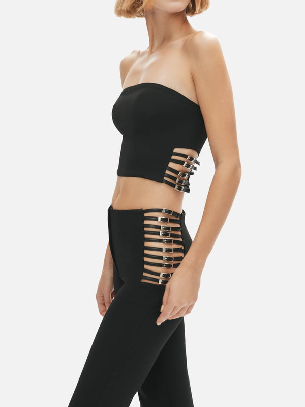 KHÉLA - PANTOLON - Power Trip Pants - Black - shopi go'da!.