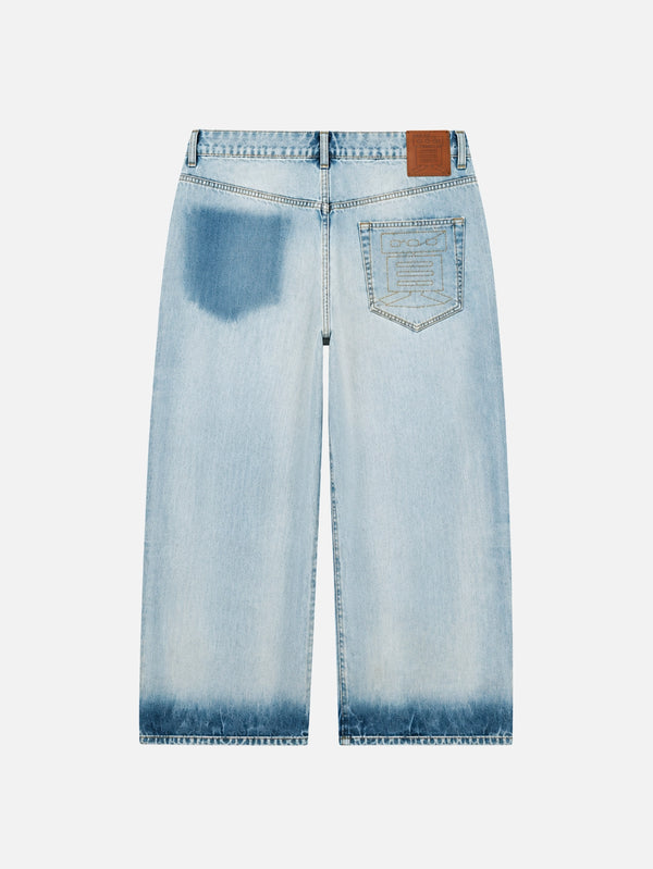Kurashiki Washed Logo Jeans - Blue