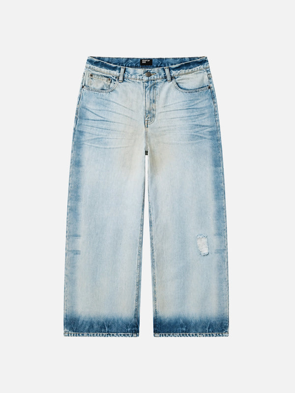 Kurashiki Washed Logo Jeans - Blue