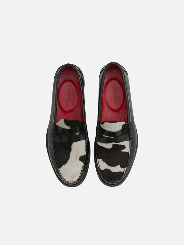 KUNDURA - AYAKKABI - NO:5 Penny Loafer - Siyah/Tay - shopi go'da!.