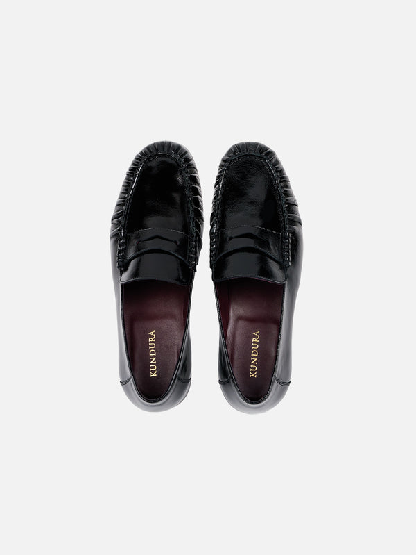 KUNDURA - AYAKKABI - Büzgülü Penny Loafer - shopi go'da!.