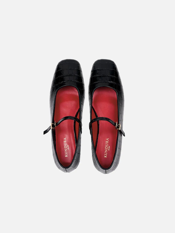 KUNDURA Crocodile Ballerina - Flats AYAKKABI