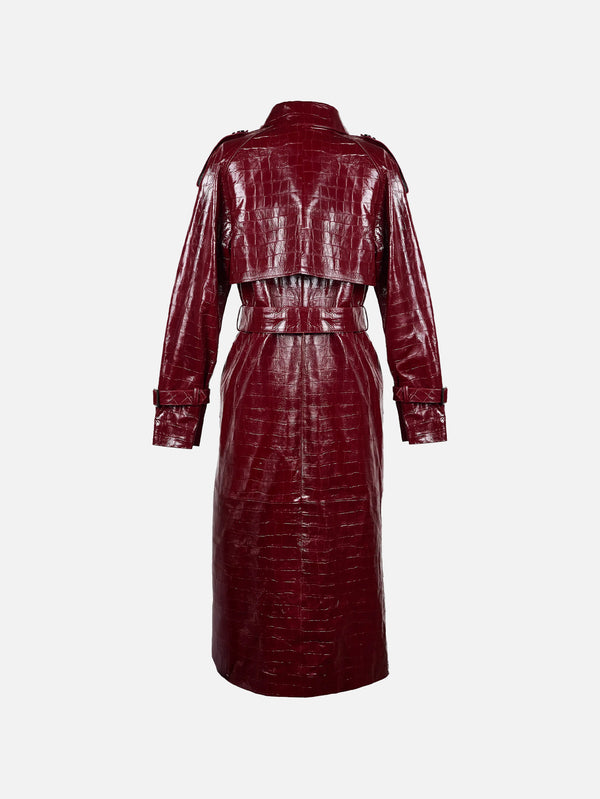 KUNDURA - TRENCHCOAT - Killer Trençkot No.2 W - Bordo - shopi go'da!.