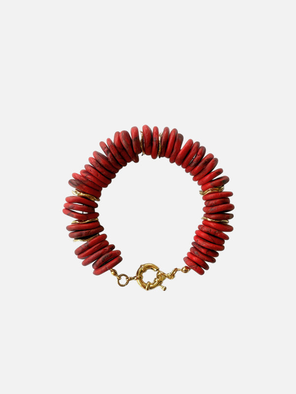 L'ATELIER DES PERLES - BİLEKLİK - Chance Turkuaz Taşlı Bileklik - shopi go'da!.