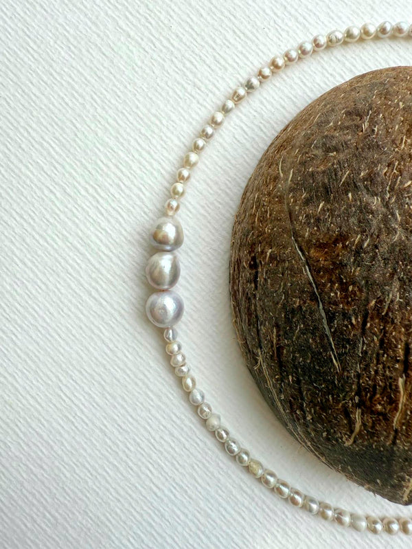 L'ATELIER DES PERLES - KOLYE - Douceur Barok İncili Gümüş Kolye - shopi go'da!.