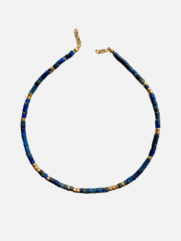 L'ATELIER DES PERLES - KOLYE - Soul Lapis Lazuli ve Ahşap Boncuklu Kolye - shopi go'da!.