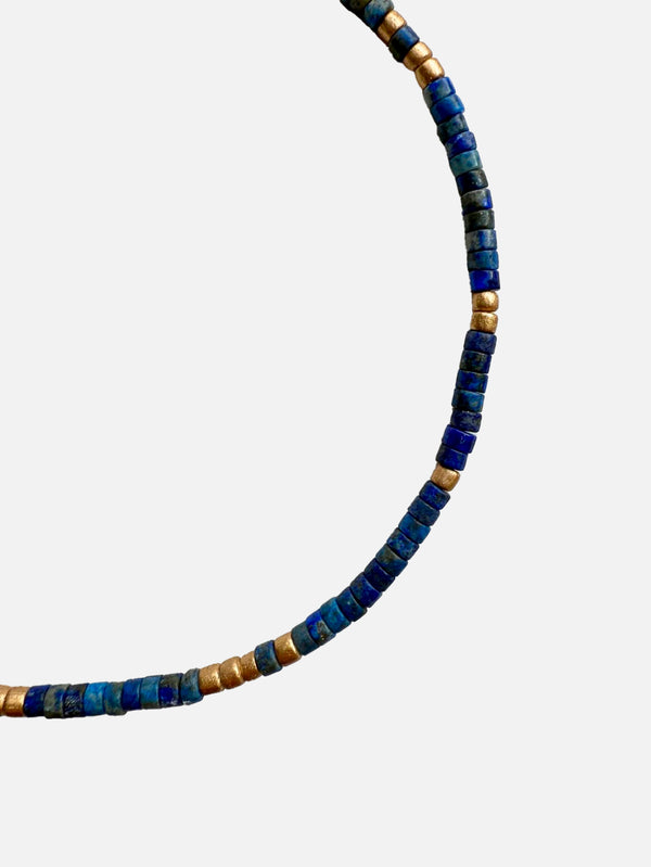 L'ATELIER DES PERLES - KOLYE - Soul Lapis Lazuli ve Ahşap Boncuklu Kolye - shopi go'da!.