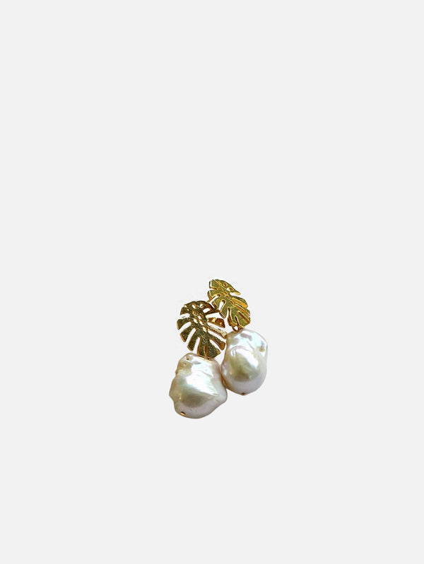 L'ATELIER DES PERLES - KÜPE - Ocean Büyük Barok İncili Sallantılı Küpe - shopi go'da!.