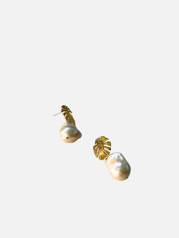 L'ATELIER DES PERLES - KÜPE - Ocean Büyük Barok İncili Sallantılı Küpe - shopi go'da!.