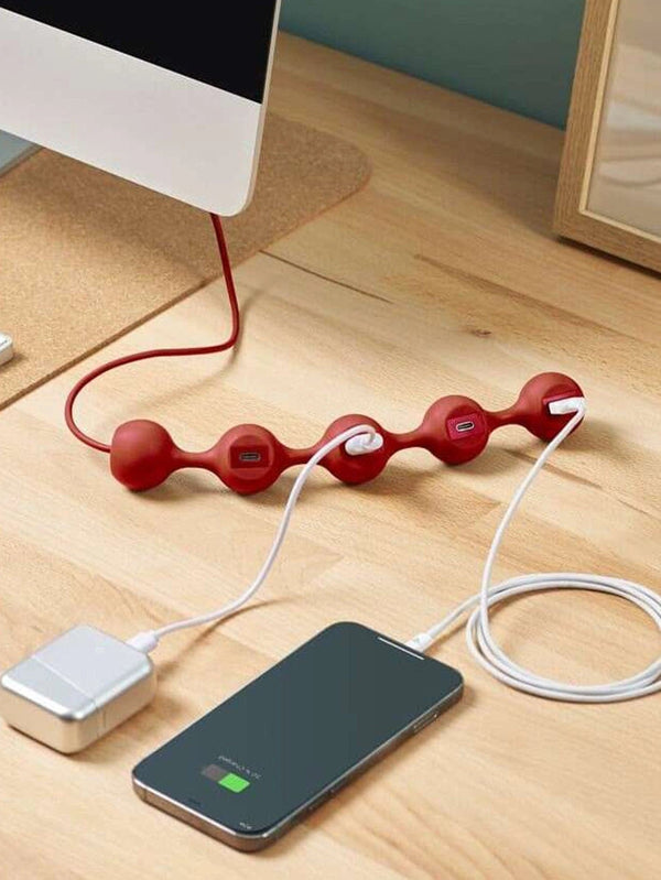 LEXON, Peas Hub C USB Çoğaltıcı - Kırmızı, USB ÇOĞALTICI, shopi go'da!