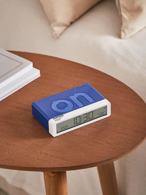 LEXON - SAAT - Lexon x Pantone Flip Klasik Alarm Saat Mavi - shopi go'da!.
