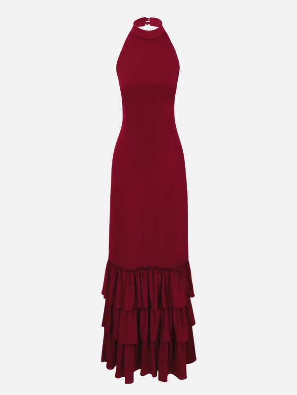 Liora Red Maxi Dress
