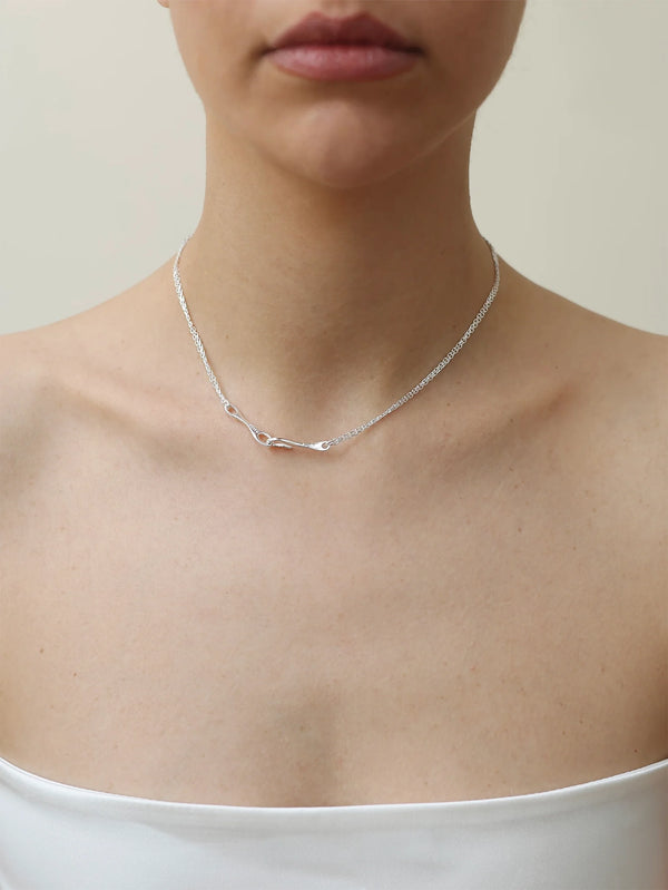 MAGOA STUDIO - KOLYE - Gordon Necklace - Silver - shopi go'da!.
