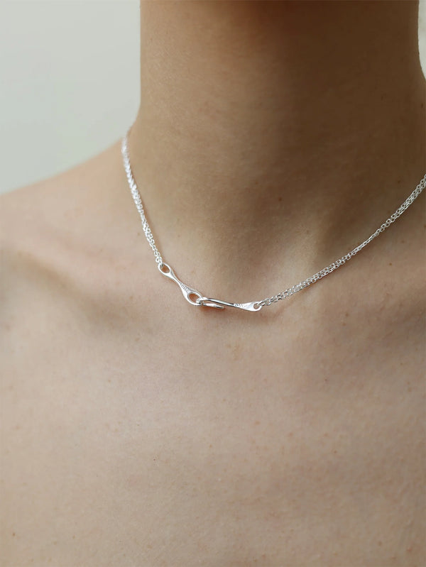 MAGOA STUDIO - KOLYE - Gordon Necklace - Silver - shopi go'da!.
