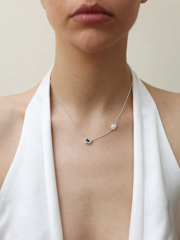 MAGOA STUDIO - KOLYE - Palama Necklace - Silver - shopi go'da!.