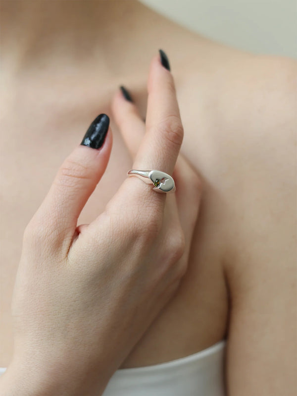 MAGOA STUDIO - YÜZÜK - Etna Ring - Silver - shopi go'da!.