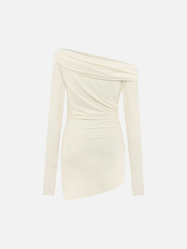 MANAS STUDIO - ELBİSE - Kaia Dress - Cream - shopi go'da!.