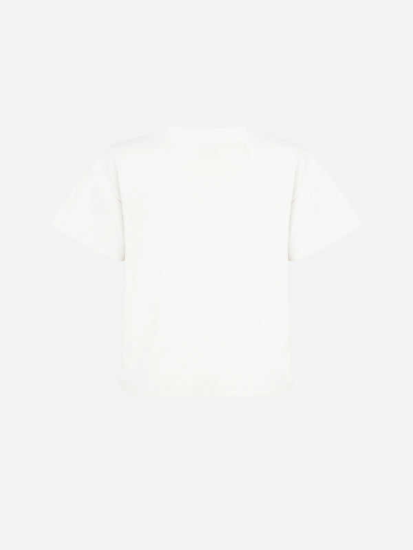 MANAS STUDIO - T-SHIRT - Rhea Tee - Ecru - shopi go'da!.