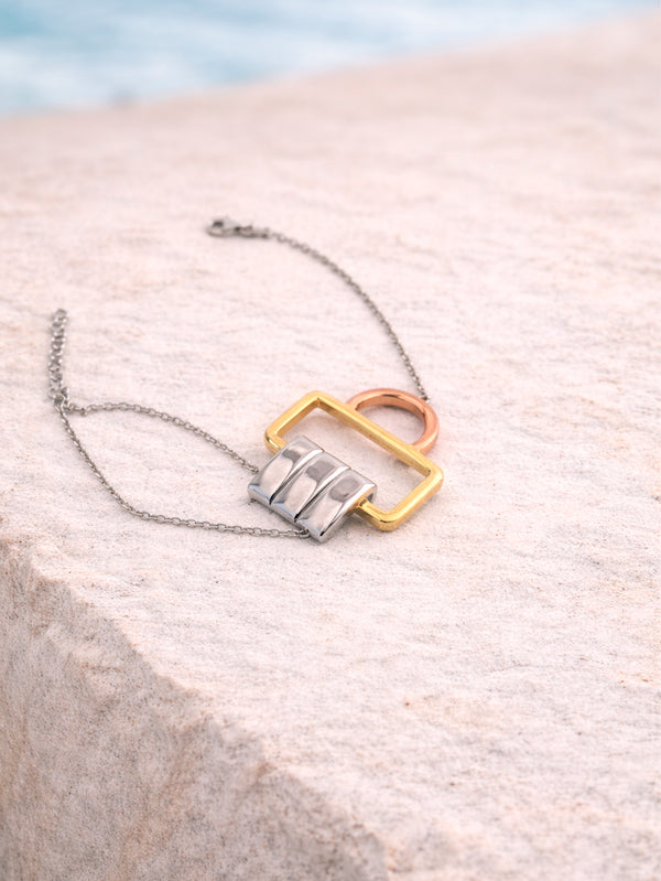 MAREE - BİLEKLİK - Duality Bracelet - Silver/Gold - shopi go'da!.