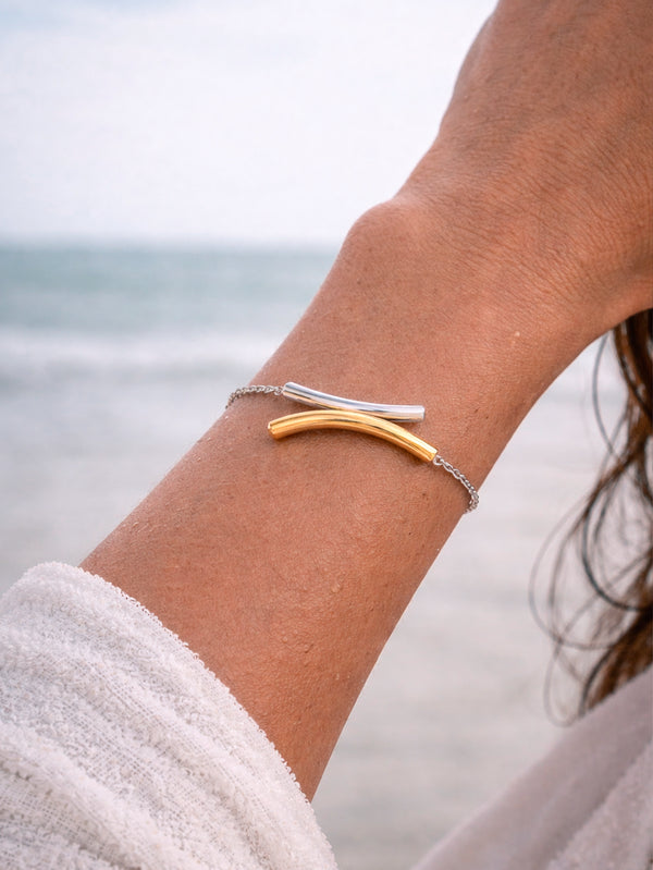 MAREE - BİLEKLİK - Merge Bracelet - Silver/Gold - shopi go'da!.