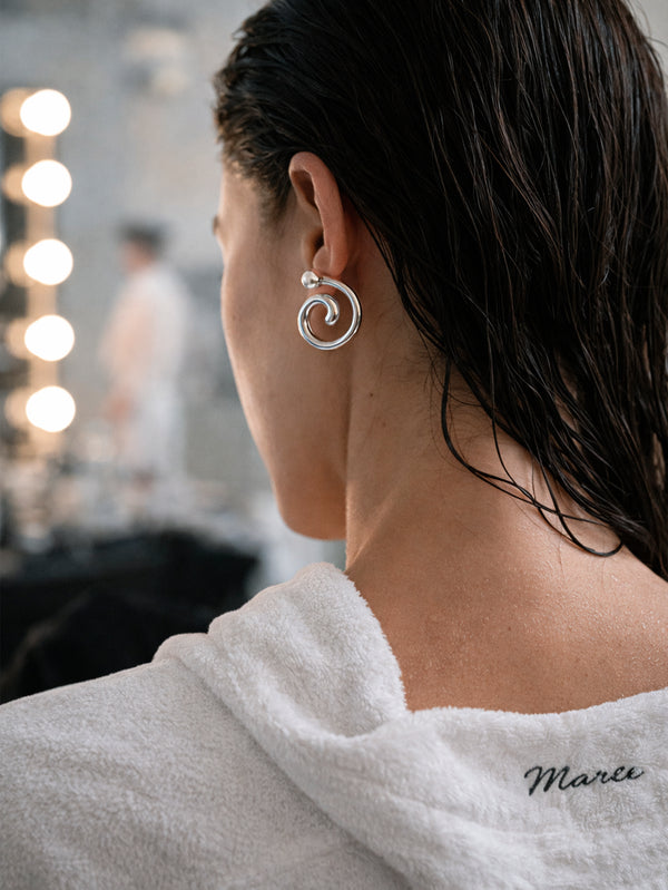 MAREE - KÜPE - Double Magic Earrings - Silver - shopi go'da!.