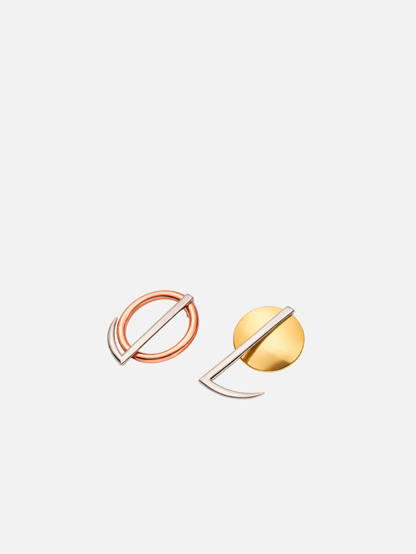 MAREE - KÜPE - Fiona Earrings - Silver/Gold/Rose - shopi go'da!.