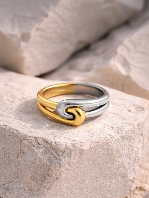 MAREE - YÜZÜK - Harmonia Ring - Silver/Gold - shopi go'da!.