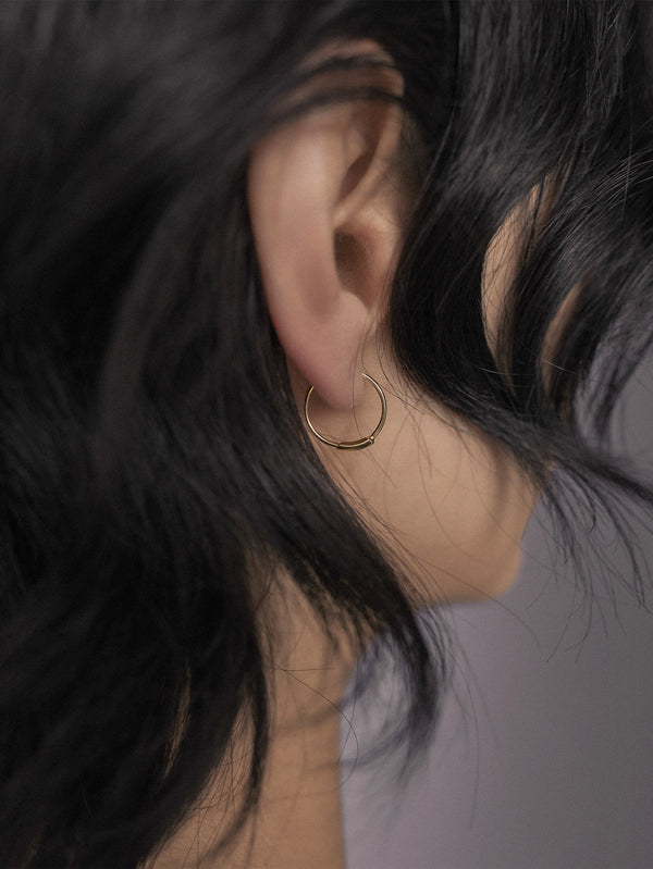 MARIA BLACK - KÜPE - Basic Hoop  - Gold 12 - shopi go'da!.