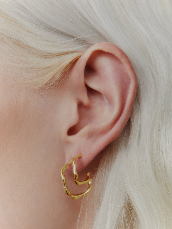 MARIA BLACK - KÜPE - Branch Hoop - Gold - shopi go'da!.