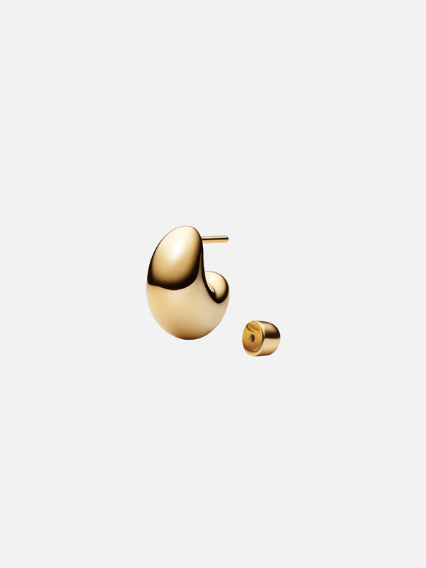 MARIA BLACK - KÜPE - Tryvann Pillow Earring - Gold - shopi go'da!.
