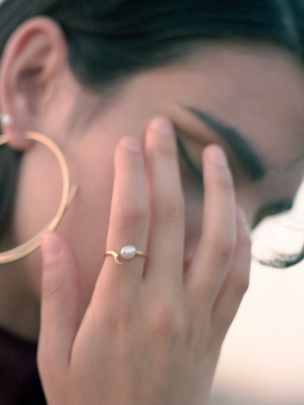 MARIA BLACK - YÜZÜK - Moonshine Ring - Gold - shopi go'da!.