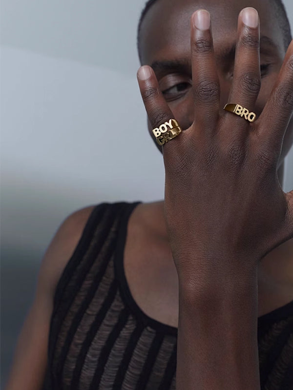MARIA BLACK - YÜZÜK - BRO Ring - Gold - shopi go'da!.