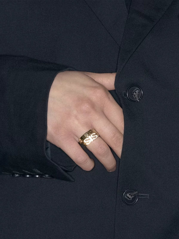 MARIA BLACK - YÜZÜK - Sis Ring - Gold - shopi go'da!.