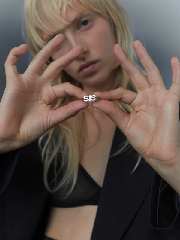 MARIA BLACK - YÜZÜK - Sis Ring - Silver - shopi go'da!.