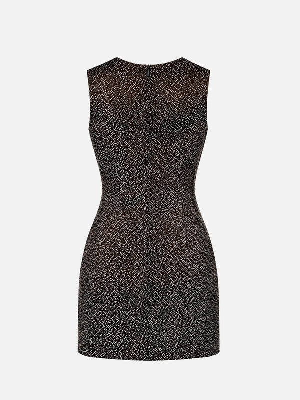 SLOWBURN Marla Dress – siyah puantiyeli, arka görünüm