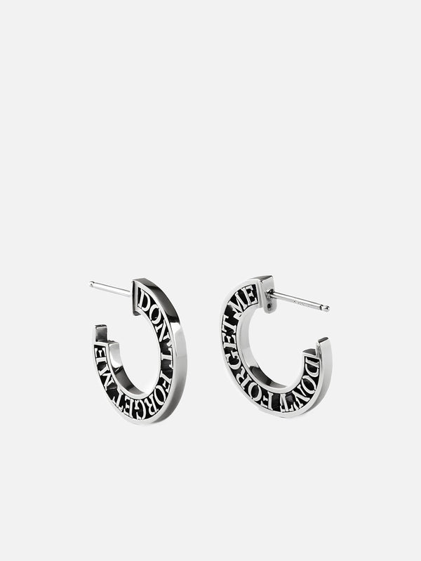 MARTYRE - KÜPE - Don’t Forget Me Hoops - Sterling Silver - shopi go'da!.