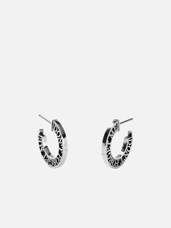 MARTYRE - KÜPE - Don’t Forget Me Hoops - Sterling Silver - shopi go'da!.
