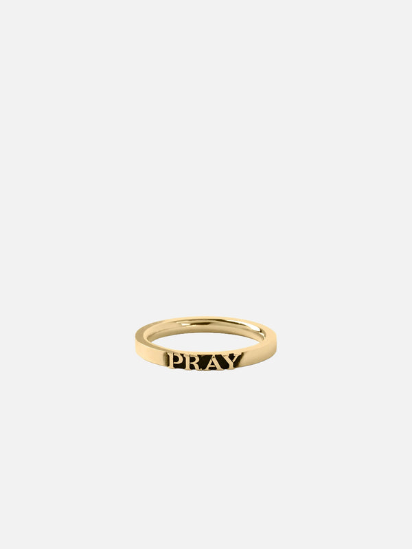 MARTYRE - YÜZÜK - Pray For Us - Gold Vermeil - shopi go'da!.