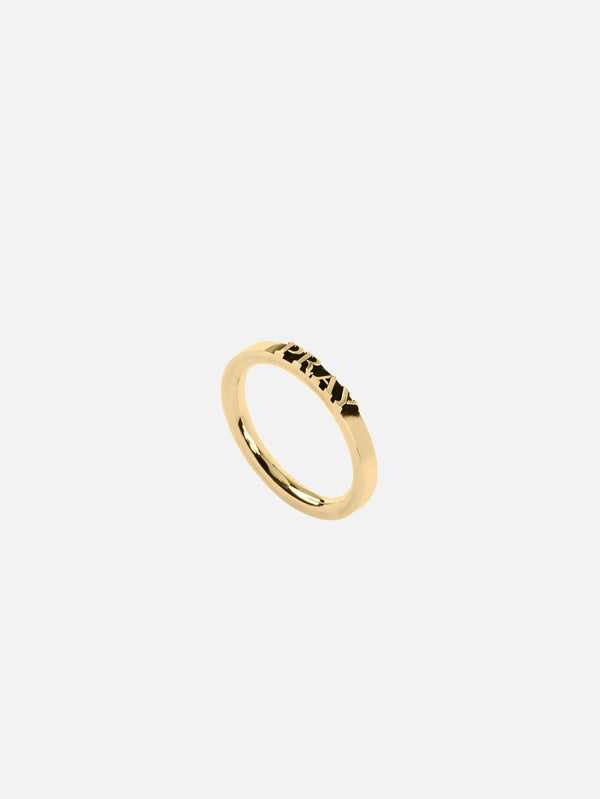 MARTYRE - YÜZÜK - Pray For Us - Gold Vermeil - shopi go'da!.