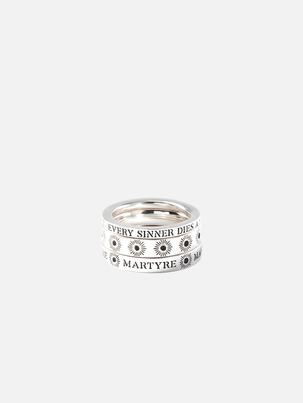 MARTYRE - YÜZÜK - Sinner Stack Set - Sterling Silver - shopi go'da!.