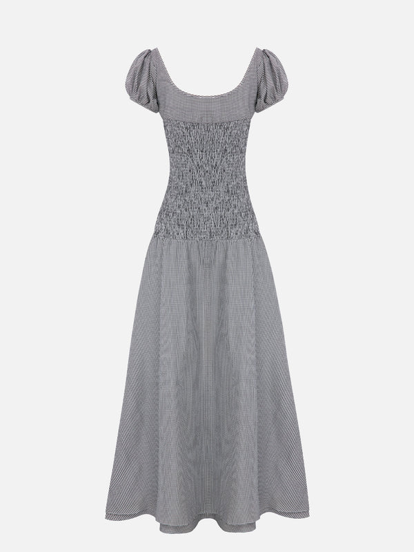 Merida Black Gingham Dress