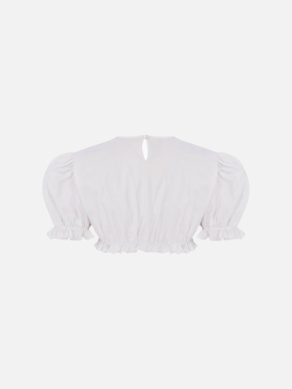 MI MAGIC LOVE - BLUZ - Mimi Crop Top - White - shopi go'da!.