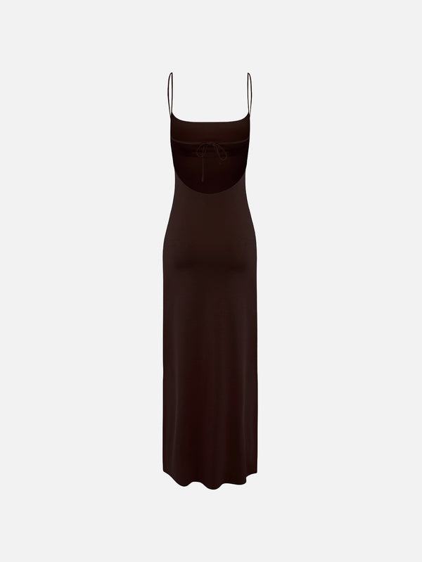 MI MAGIC LOVE - ELBİSE - Hush Midi Dress - Brown - shopi go'da!.