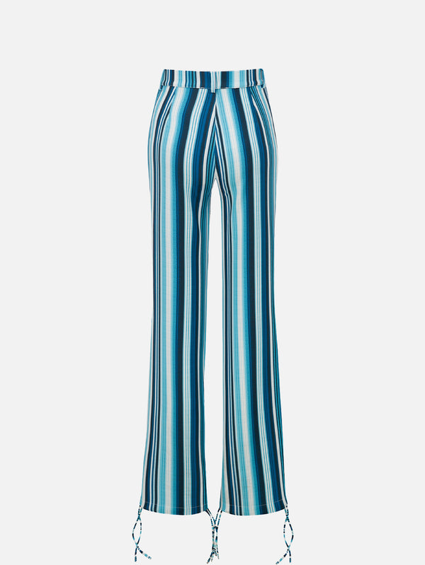 MI MAGIC LOVE - PANTOLON - Jodie Trousers - Blue Striped - shopi go'da!.